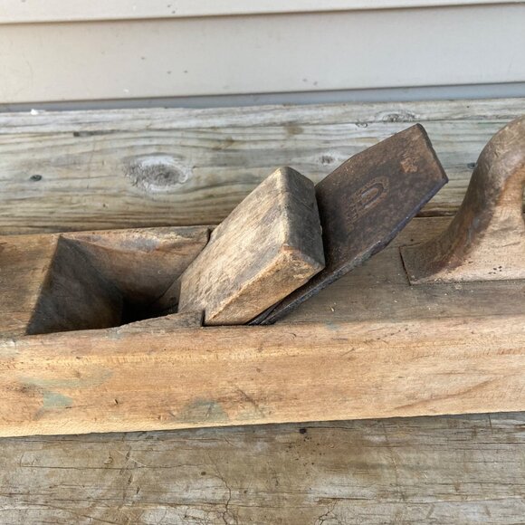 Vintage Ward Warranted WP Cast Steel Hand Plane Woodworking 25" Handmade? Large - Picture 4 of 11